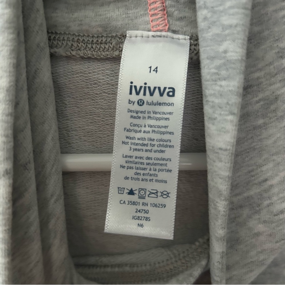 NWT Ivivva Lululemon Good Feel Dress Hooded Pocket Loose Fit - Picture 3 of 5